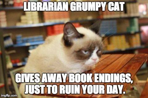 librarian grumpy cat